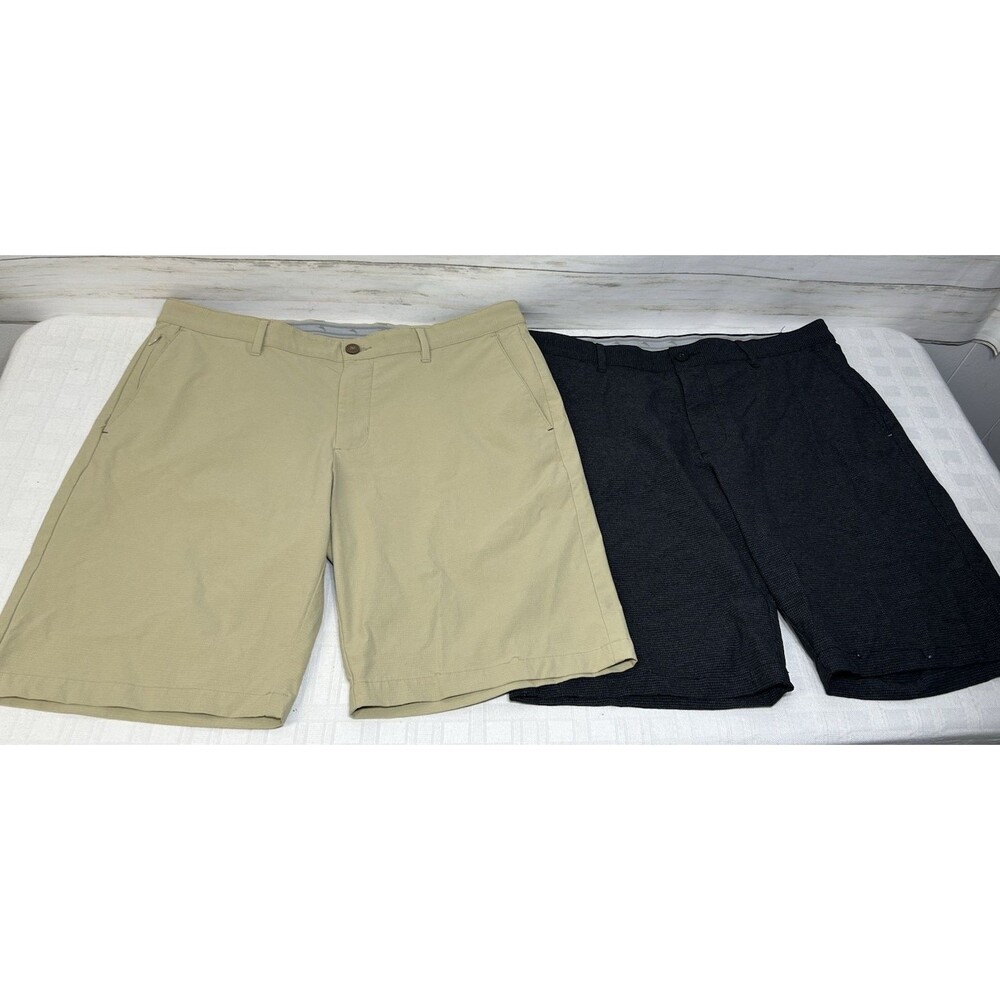 2 PAIR TOMMY BAHAMA Shirt Co. Size 36 Mens Casual Hybrid Golf Beach Shorts camp